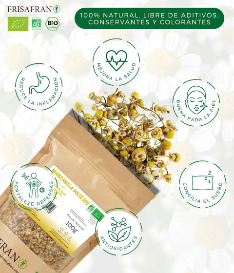 Propiedades de la infusión de manzanilla dulce a granel