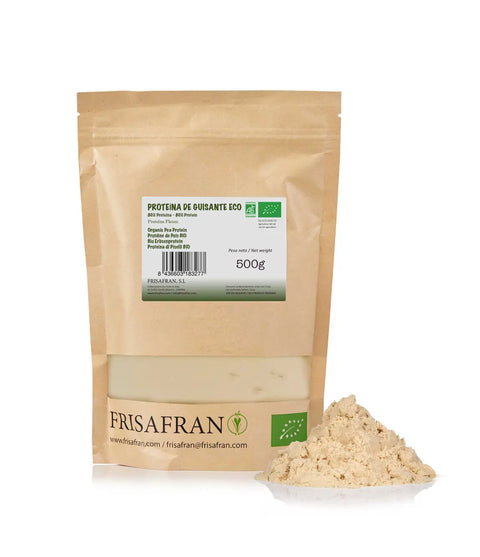 proteina de guisante ecológica, formato de 500 gramos