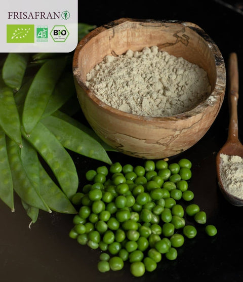 Proteína de guisante en polvo ecológica