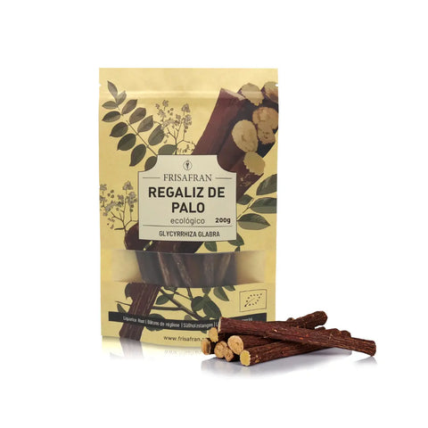raíz de regaliz seca, formato de 200 gramos