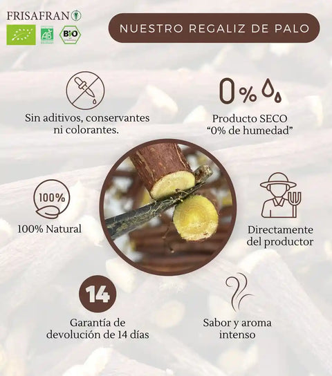 Regaliz de palo seco frisafran