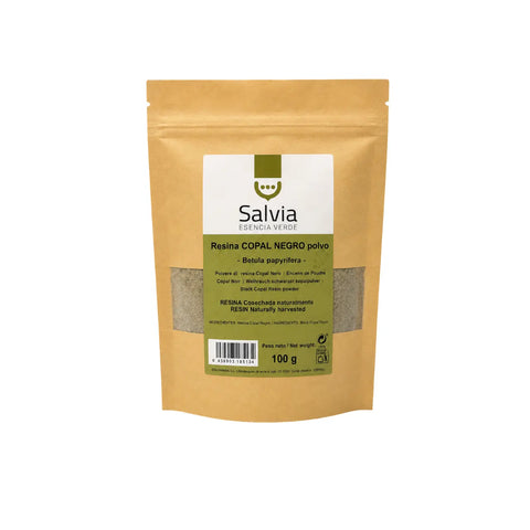 Resina de copal negro en polvo, formato de 100 gramos