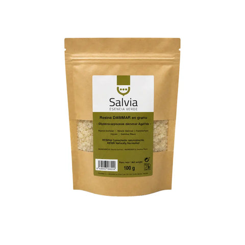 Resina de dammar en grano para incienso, formato de 100 gramos