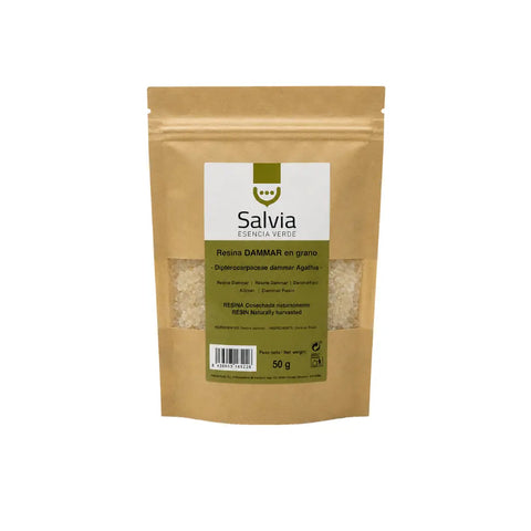 Resina de dammar en grano para incienso, formato de 50 gramos
