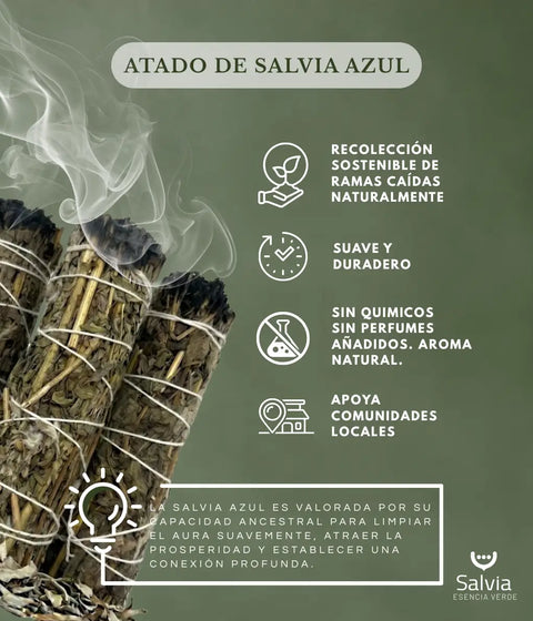 Sahúmo de salvia azul