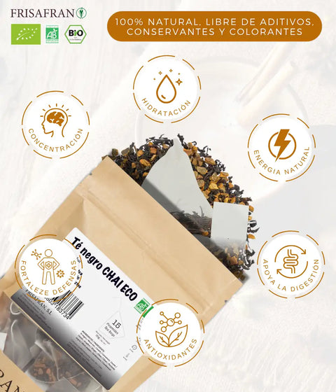Té chai en bolsitas de Frisafran