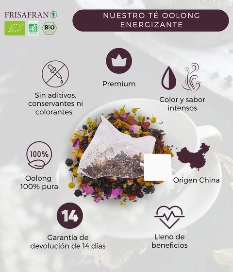 Té de oolong ecológico de Frisafran
