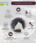 Té Earl Grey ecológico de Frisafran, formato en bolsitas 