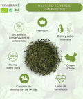 Té verde gunpowder ecológico a  granel de Frisafran