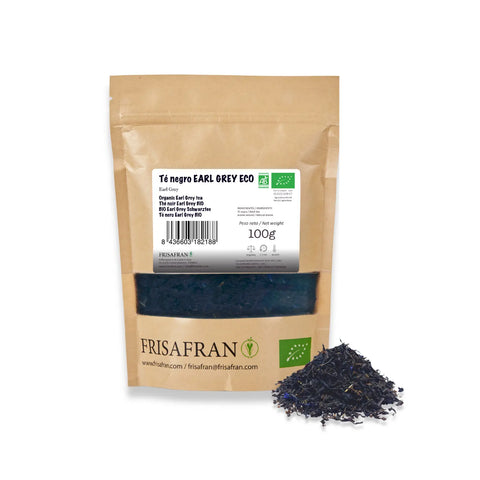 Té negro Earl Grey ecológico de frisafran, formato a granel 