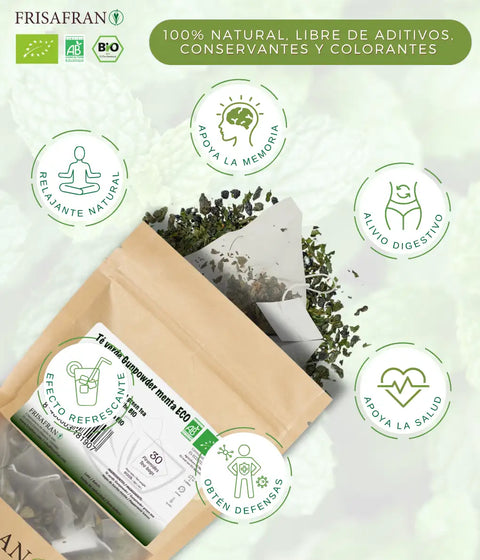 Propiedades del té verde gunpowder ecológico