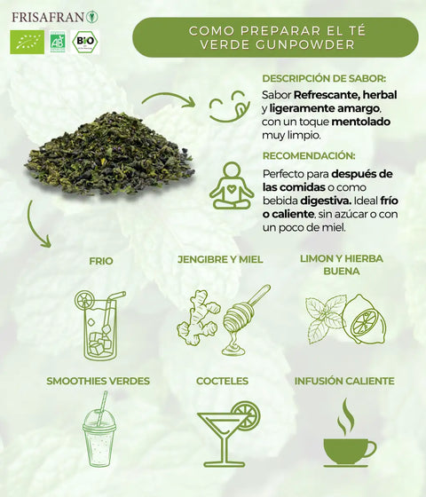 Té gunpowder a granel 